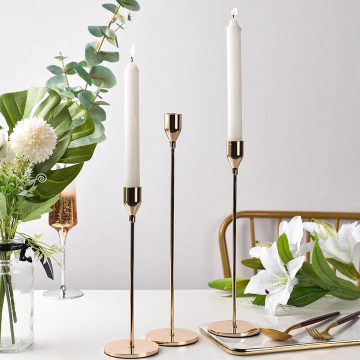 Metal Skinny Tapered Candle Stand